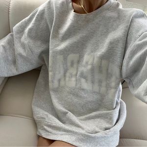 XL The Bar Varsity Sweatshirt Light Heather Grey